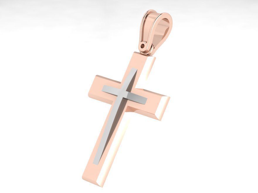Cross Pendant 4199 3D print model_2