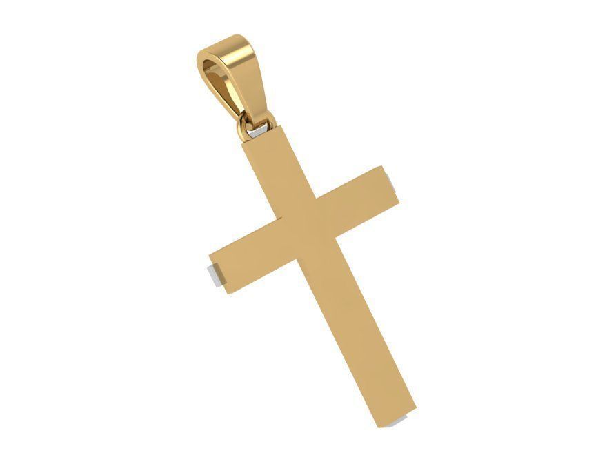 Cross Pendant 4201 3D print model_3