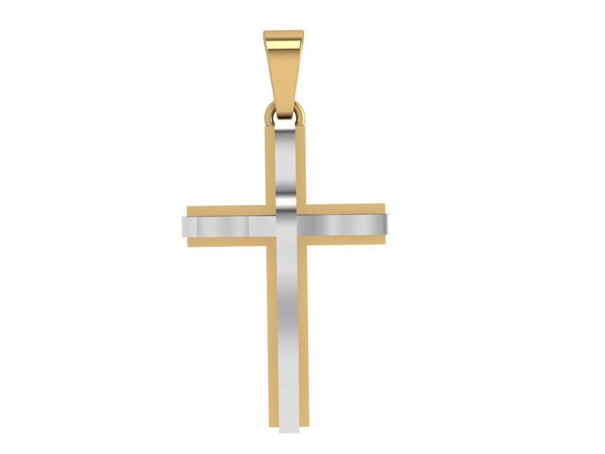 Cross Pendant 4201 3D print model_1