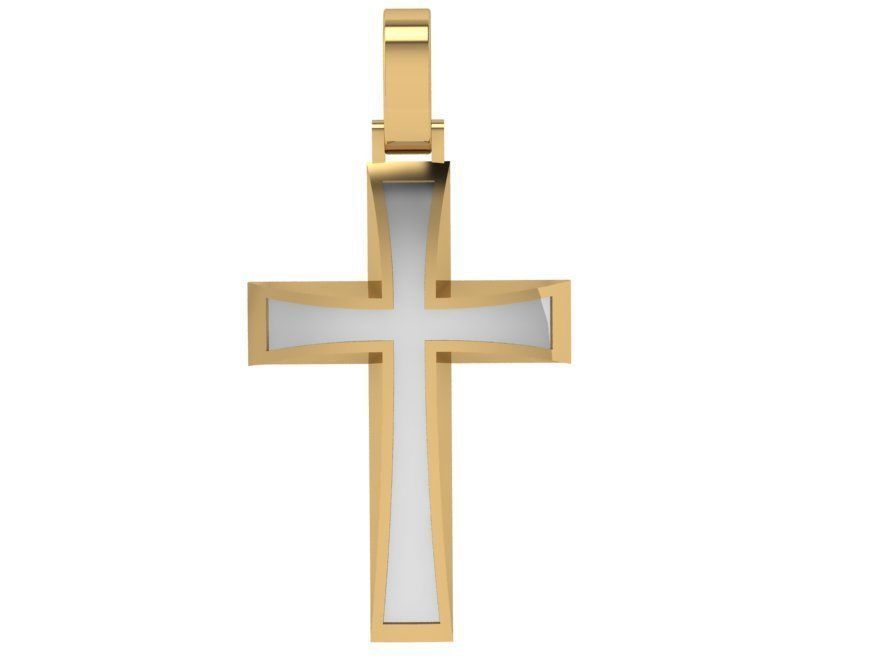 Cross Pendant 4203 3D print model_1