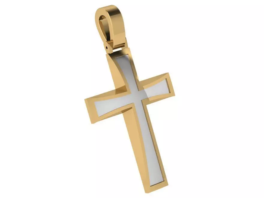 Cross Pendant 4203 3D print model_0