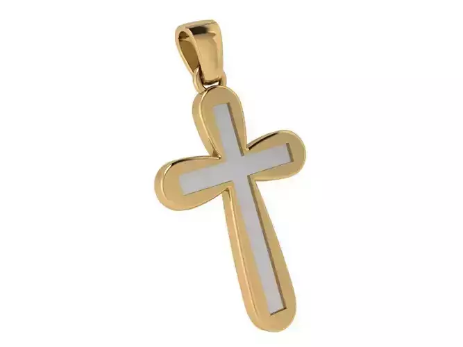 Rounded Cross Pendant 4204
