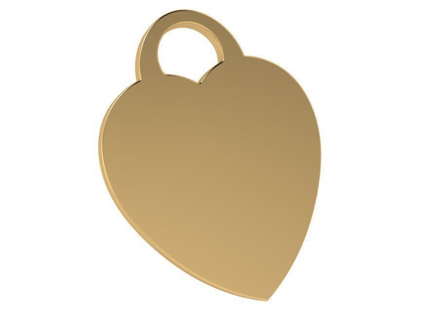 Heart Pendant 4218 3D print model_1