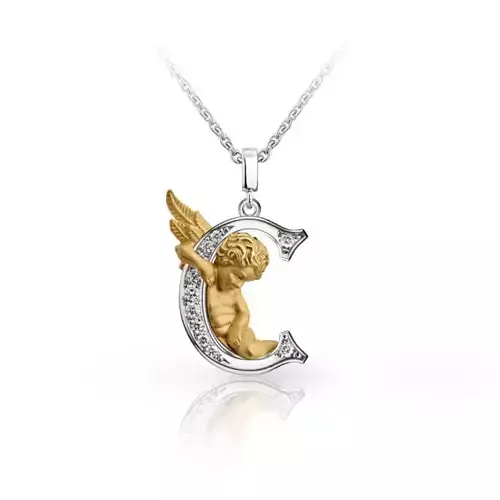 My Angel Letter Pendant Necklace