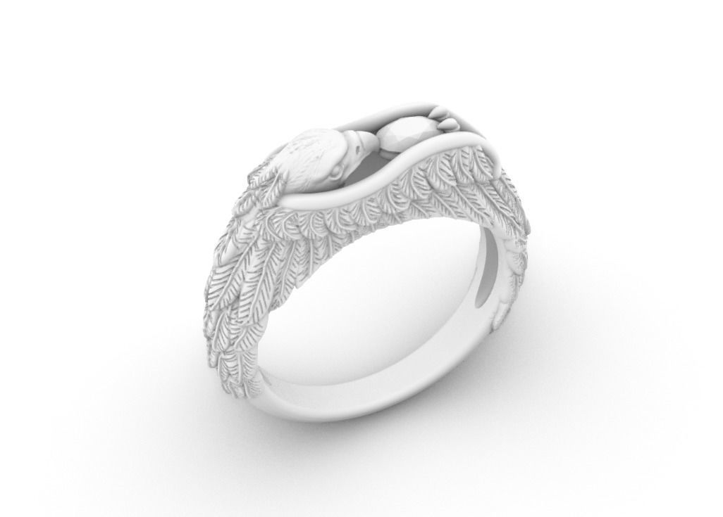 BIRD RING 3D print model_6