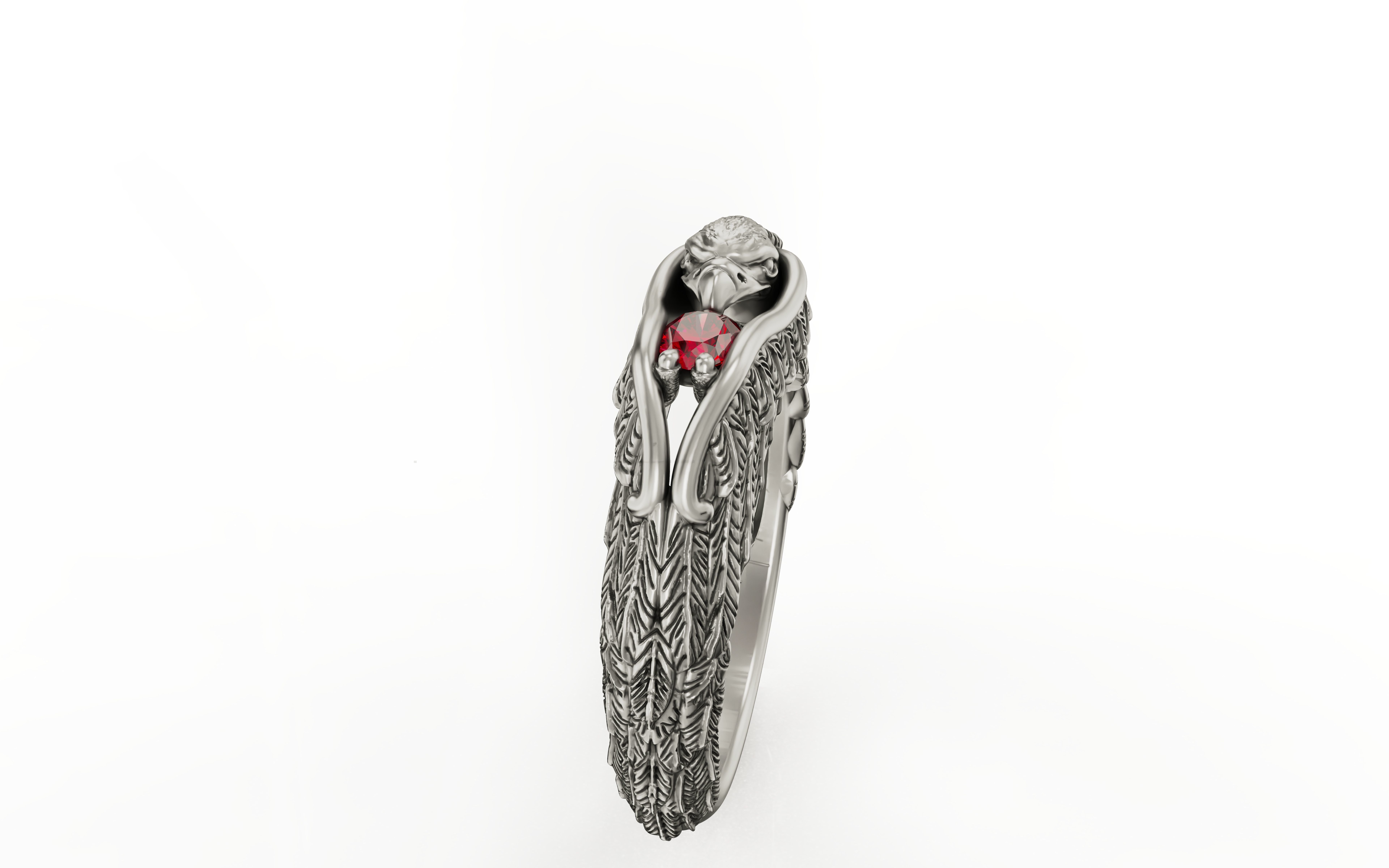 BIRD RING 3D print model_2