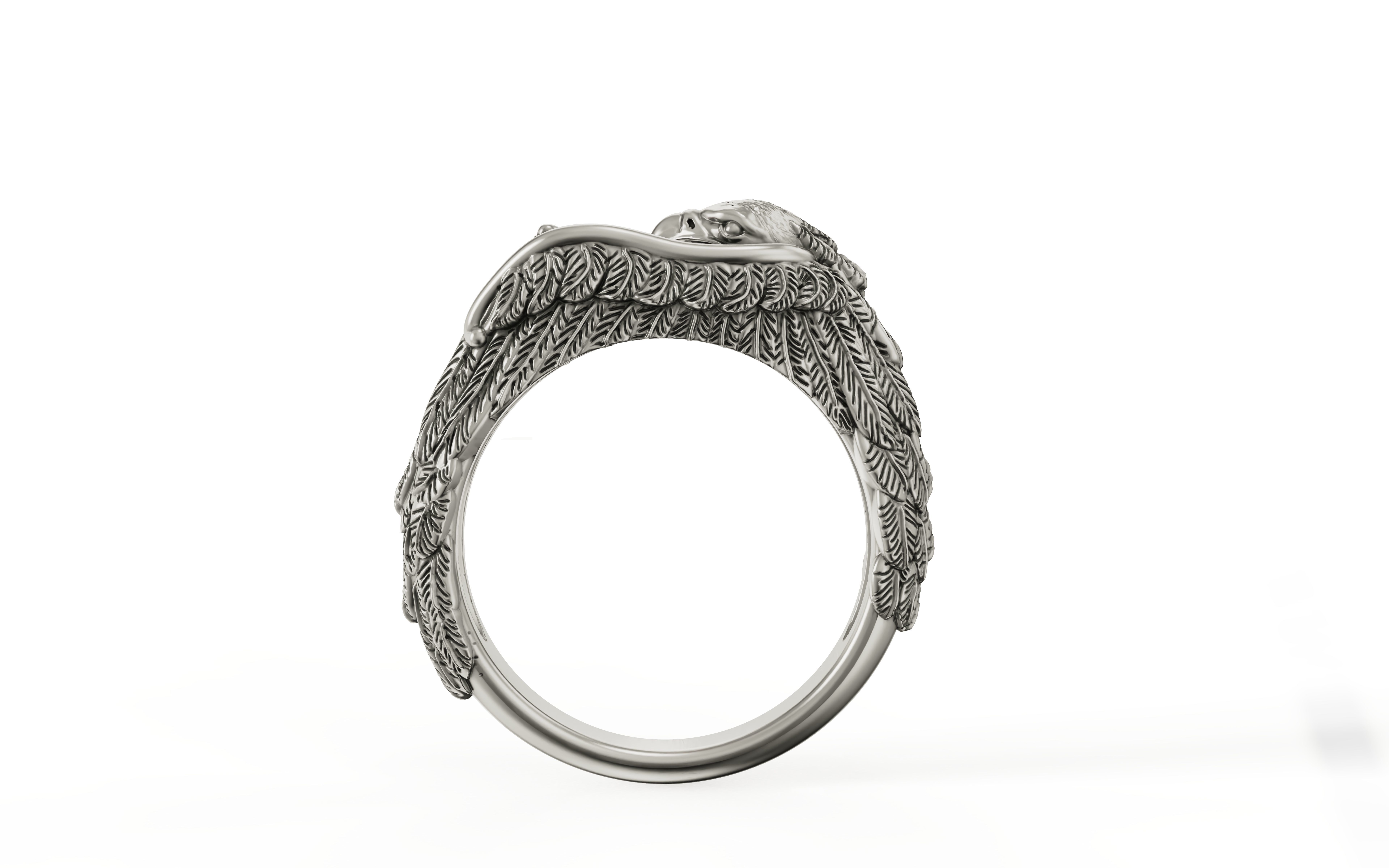 BIRD RING 3D print model_3