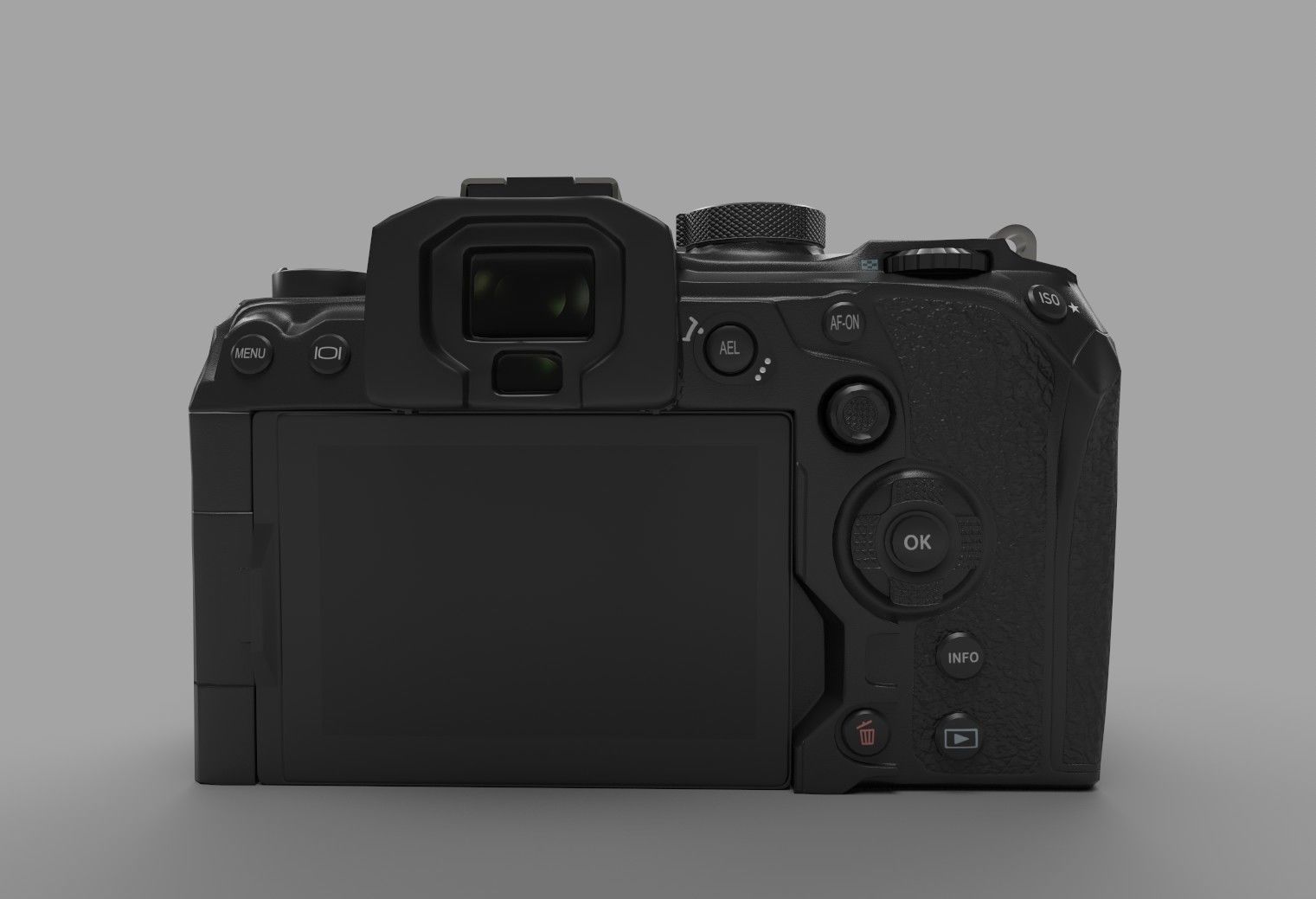Camera olympus Low-poly 3D model_2