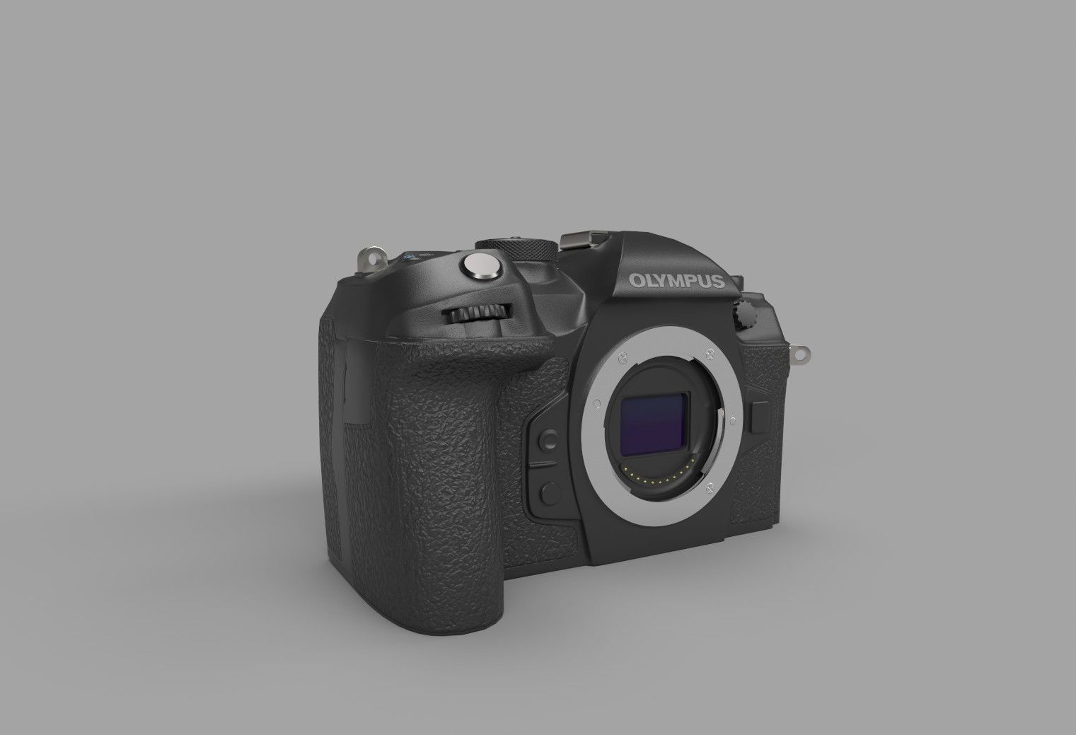 Camera olympus Low-poly 3D model_1