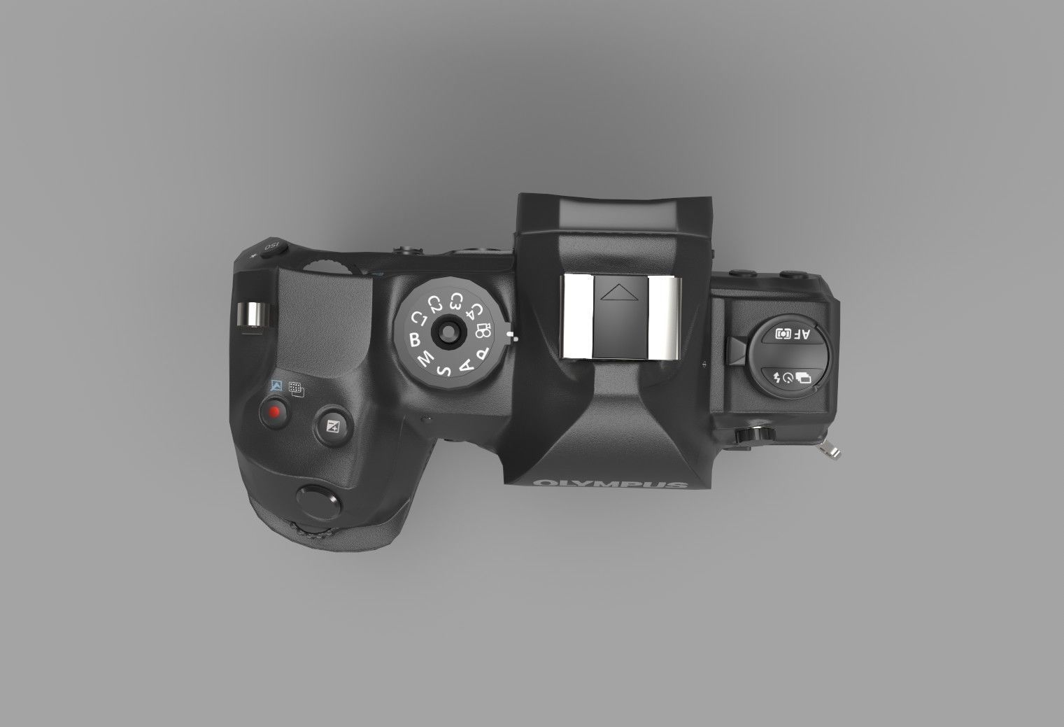 Camera olympus Low-poly 3D model_6