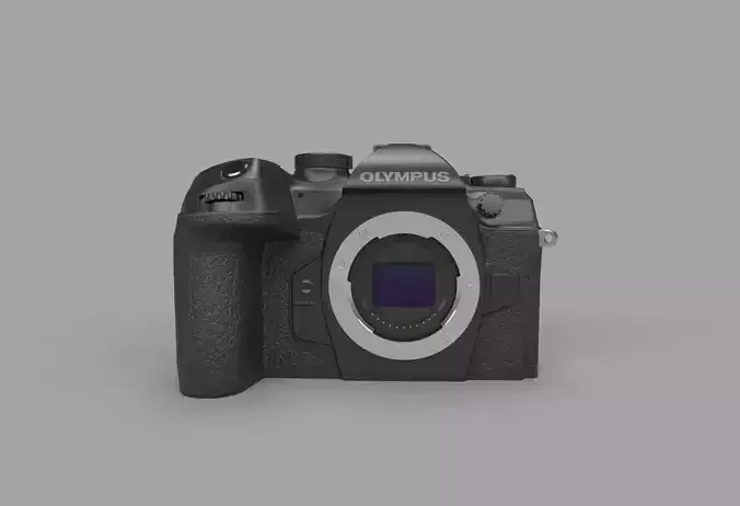 Camera olympus Low-poly 3D model