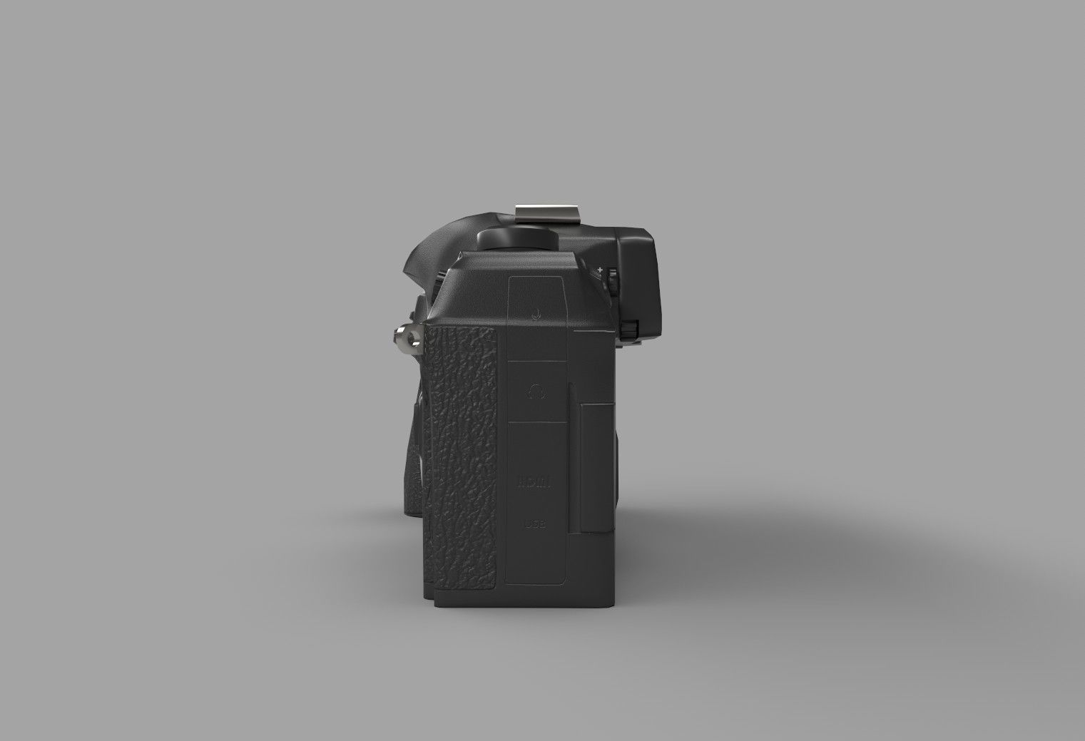 Camera olympus Low-poly 3D model_5