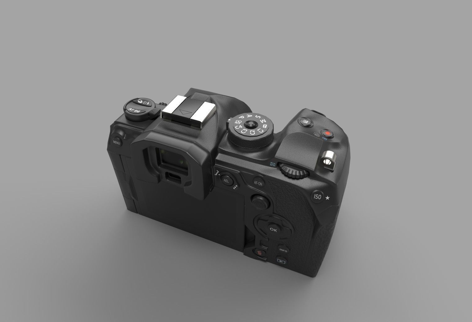 Camera olympus Low-poly 3D model_3