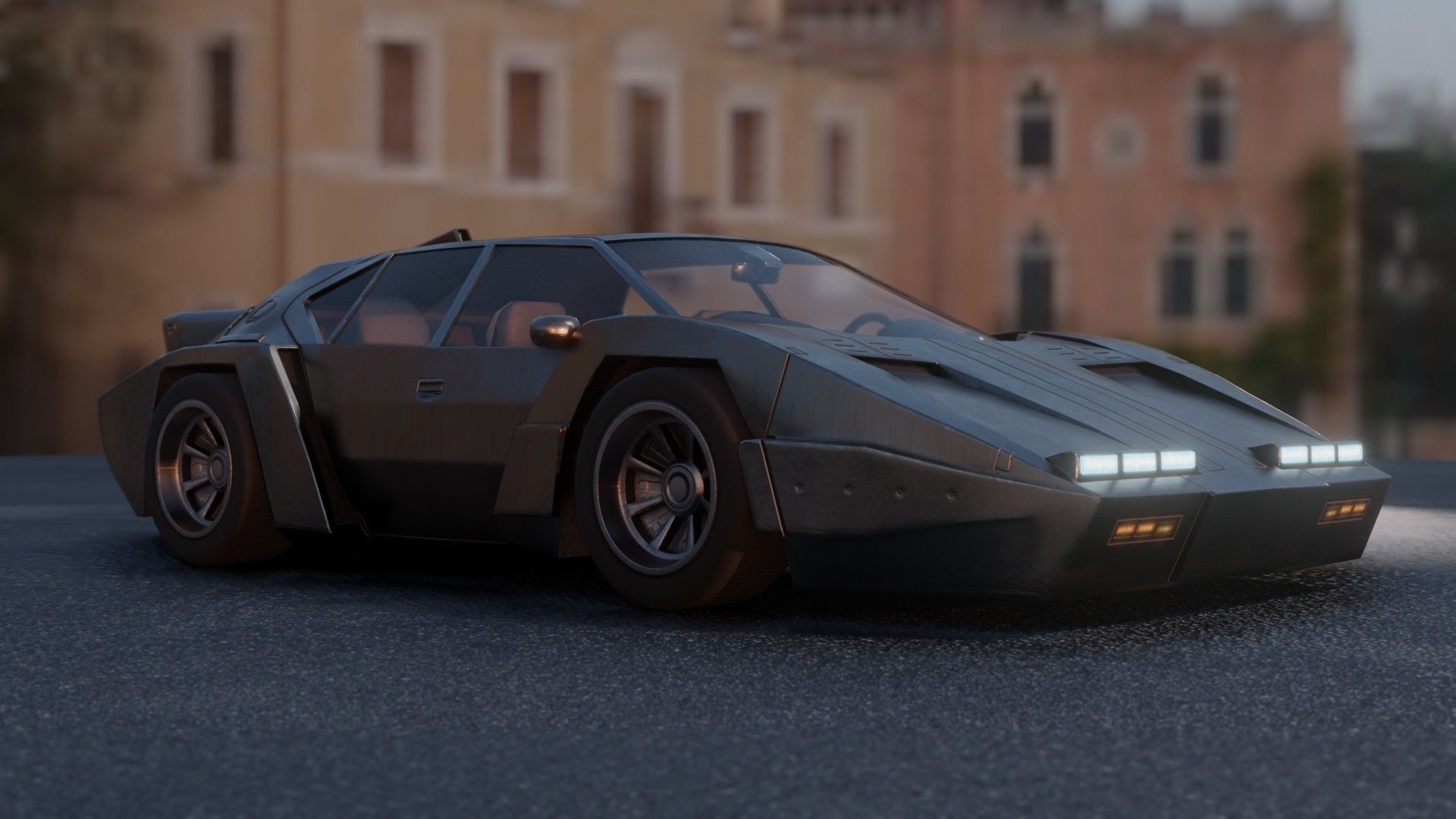 3Dpro CAR scifi 1 Low-poly 3D model_1