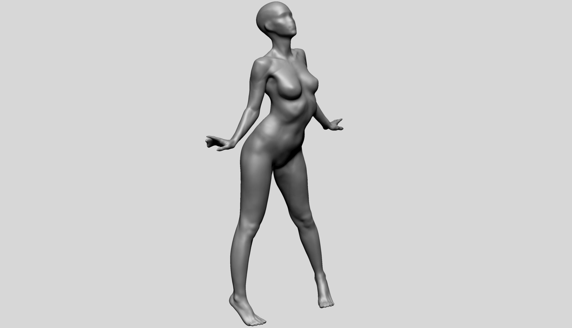 Dynamic Female Anatomy A 3D model_3