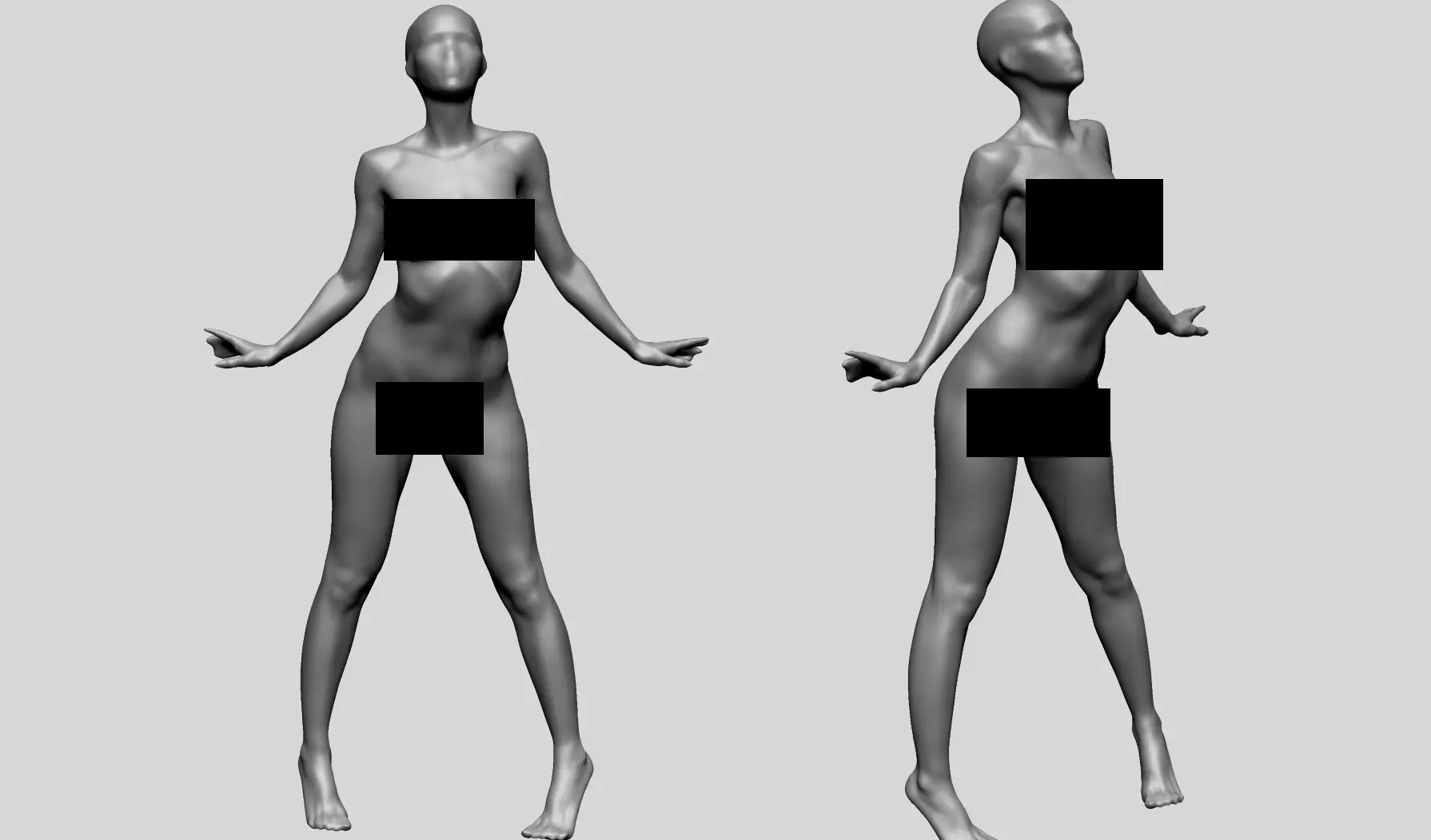 Dynamic Female Anatomy A 3D model_0