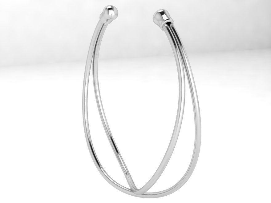 Twisted Bangle Bracelet 4236 3D print model_2