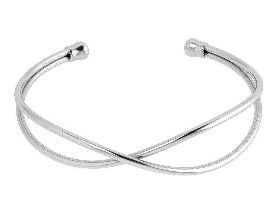 Twisted Bangle Bracelet 4236 3D print model_4