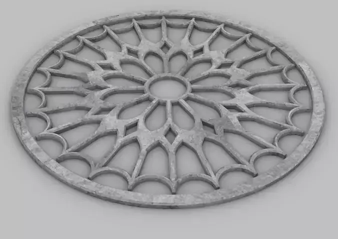 Decor round decor 3d model vectoral creation