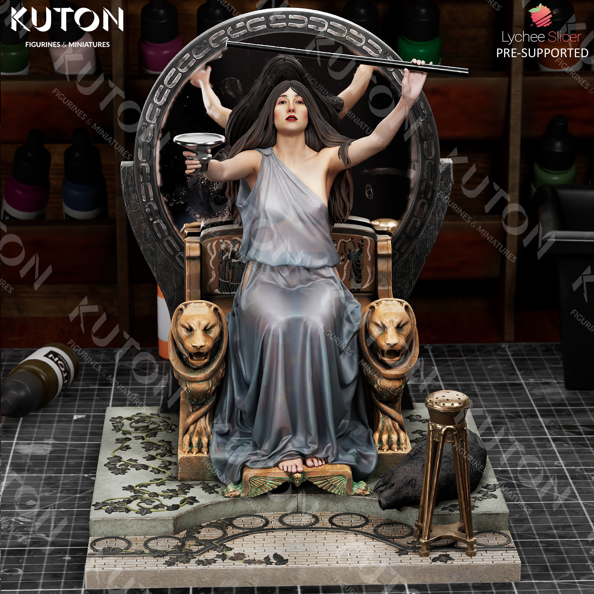 Circe Offering the Cup to Ulysses 3D print model_1