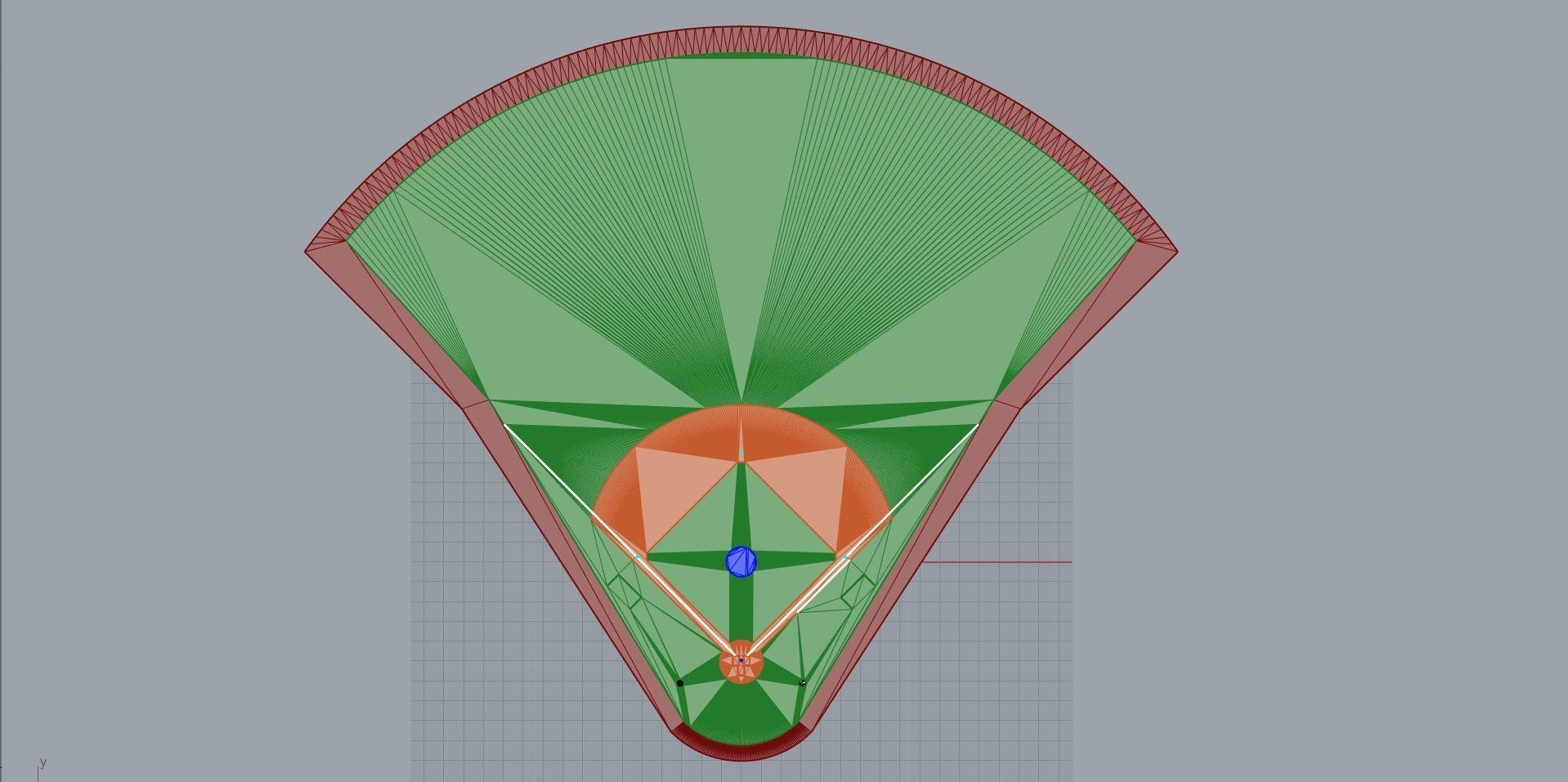 Baseball Field - MLB Version Low-poly 3D model_2