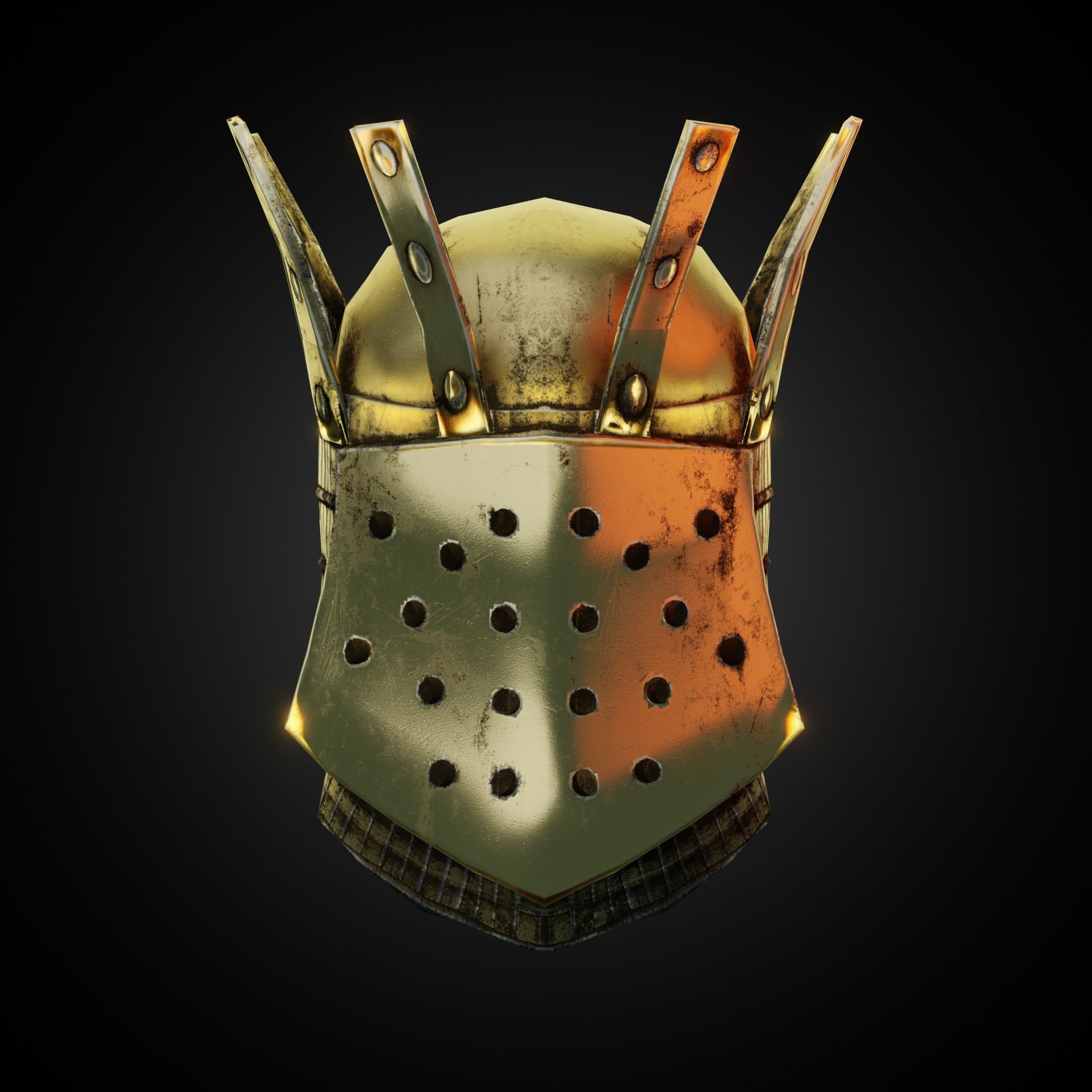 Dark Souls Lautrec Helm of Favor for Cosplay 3D print model_1