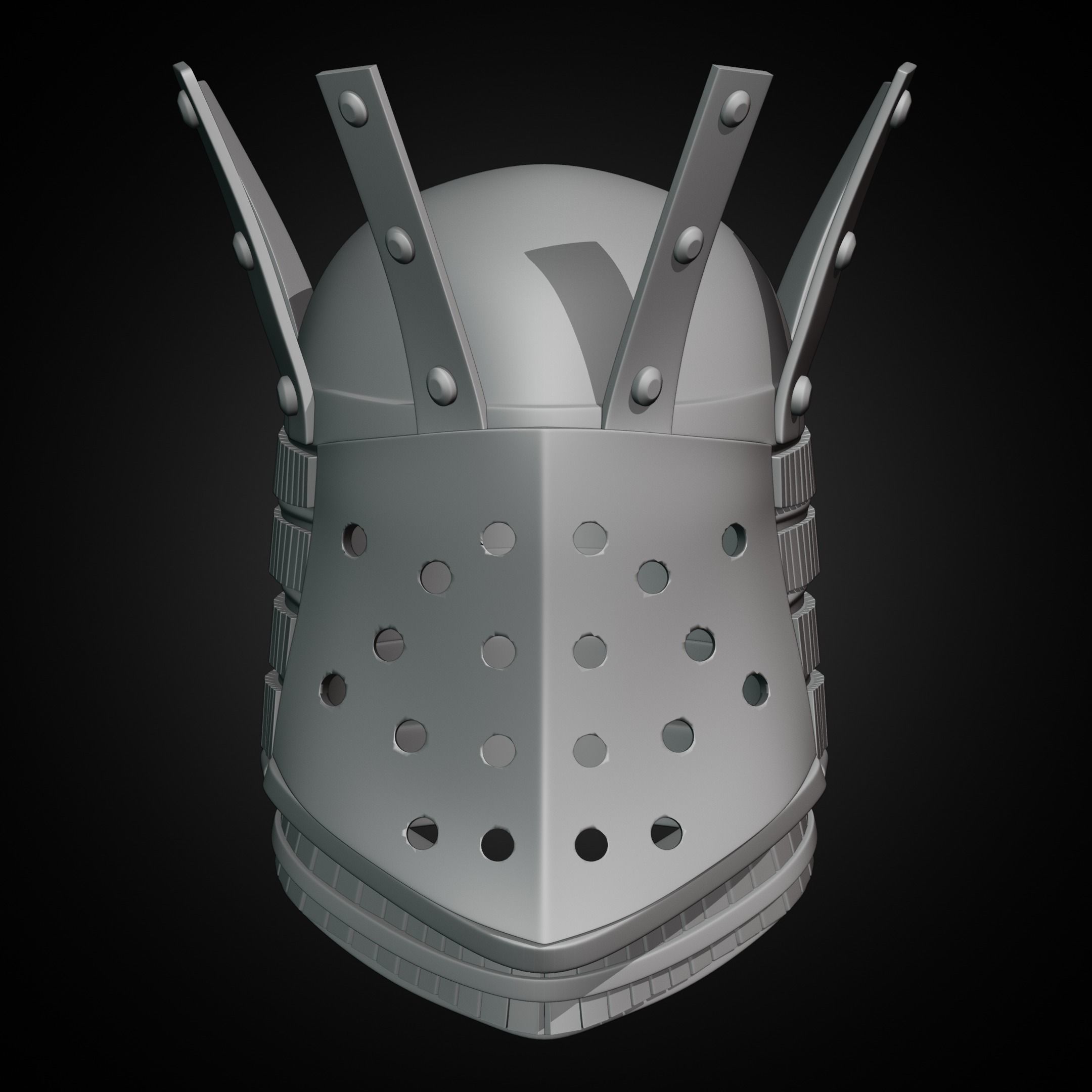 Dark Souls Lautrec Helm of Favor for Cosplay 3D print model_9