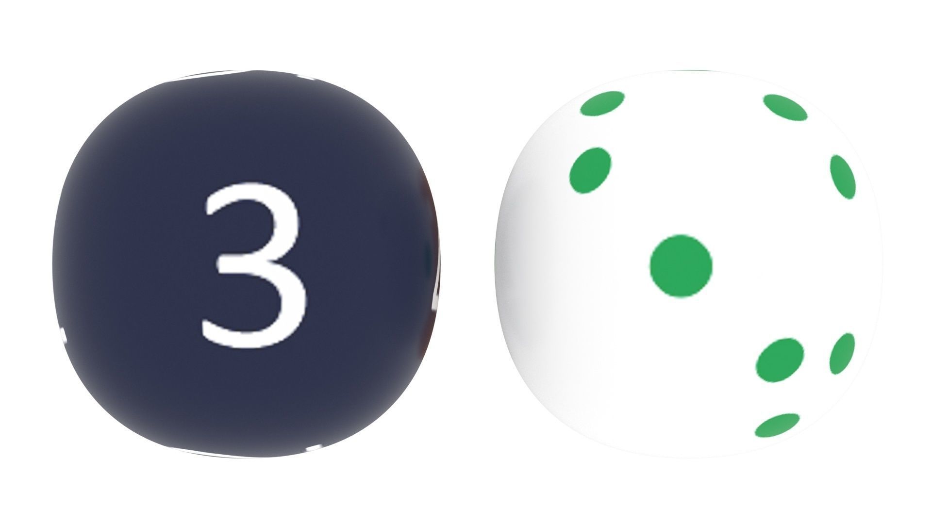Spherical Dices Set 3D print model_12