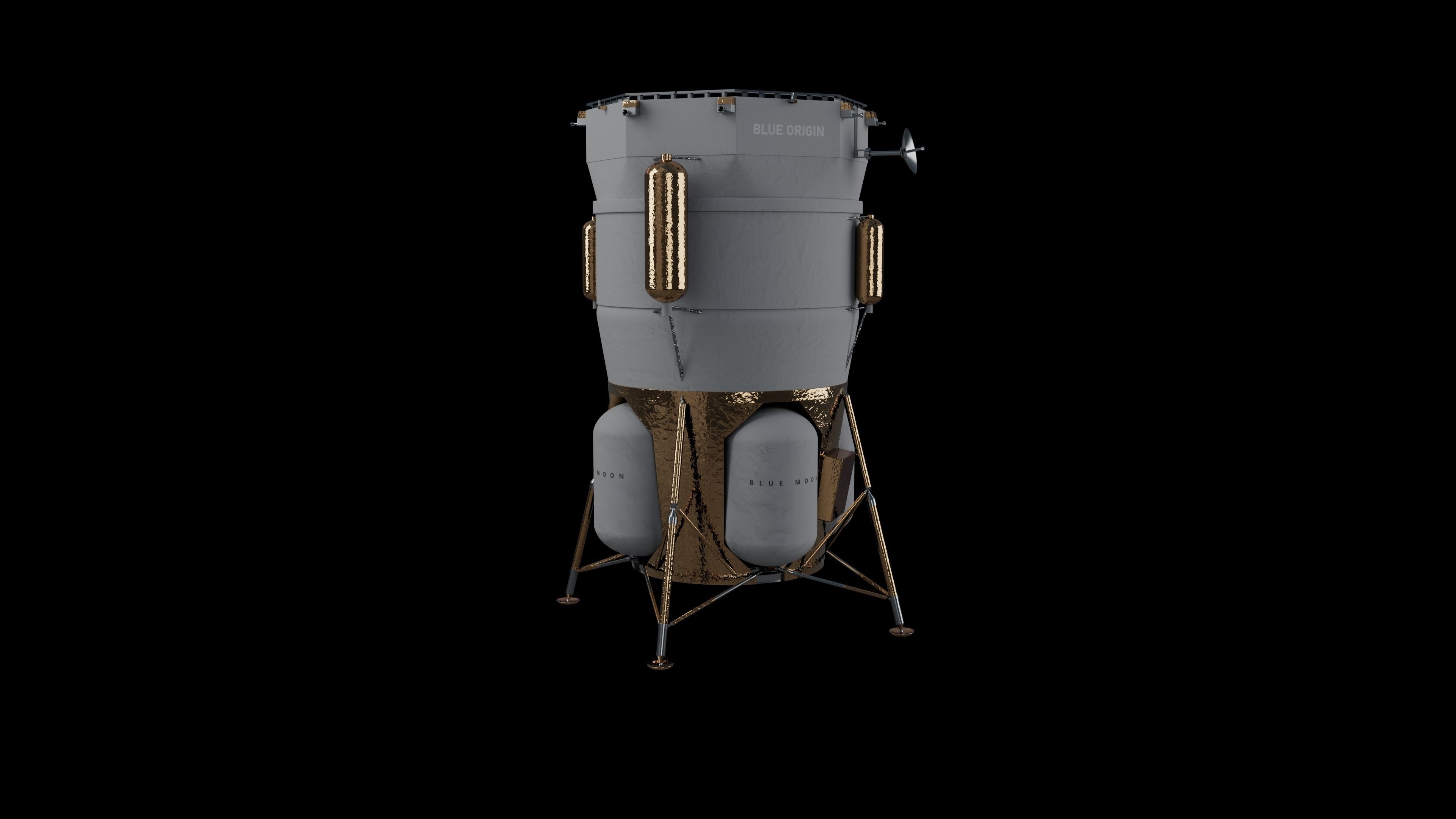 Blue Moon MK1 Lunar Lander 3D model_5