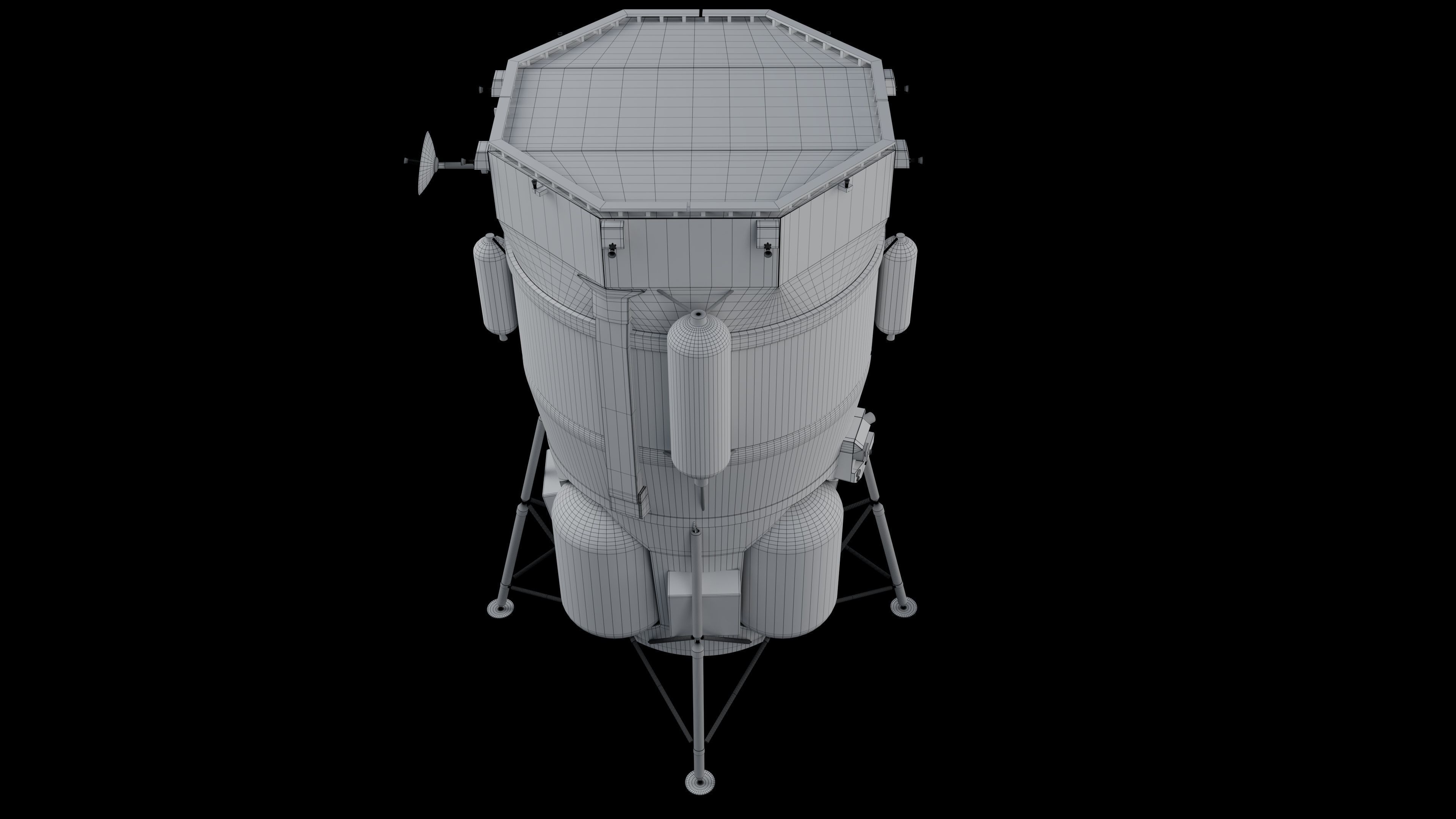 Blue Moon MK1 Lunar Lander 3D model_10