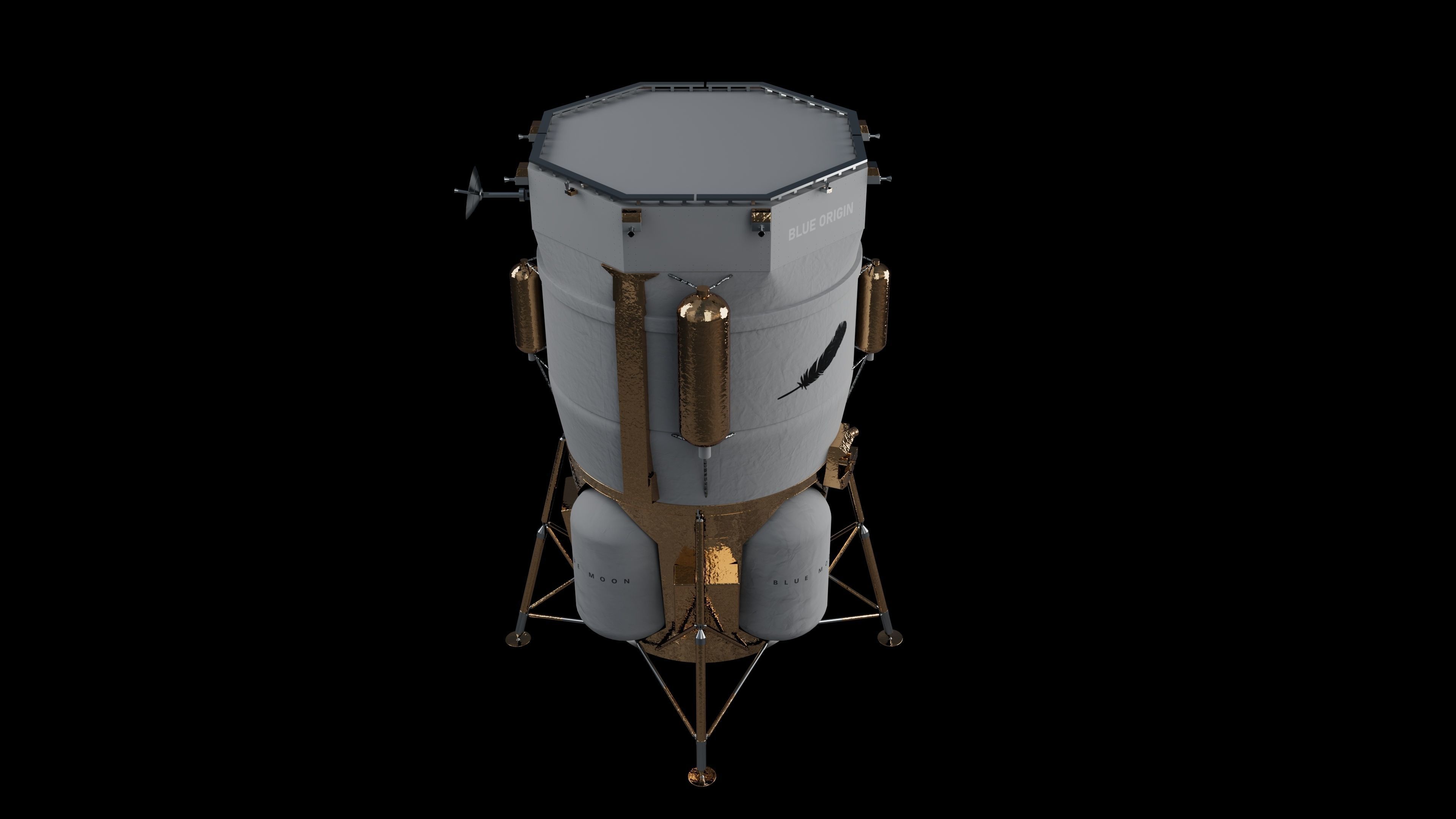 Blue Moon MK1 Lunar Lander 3D model_4