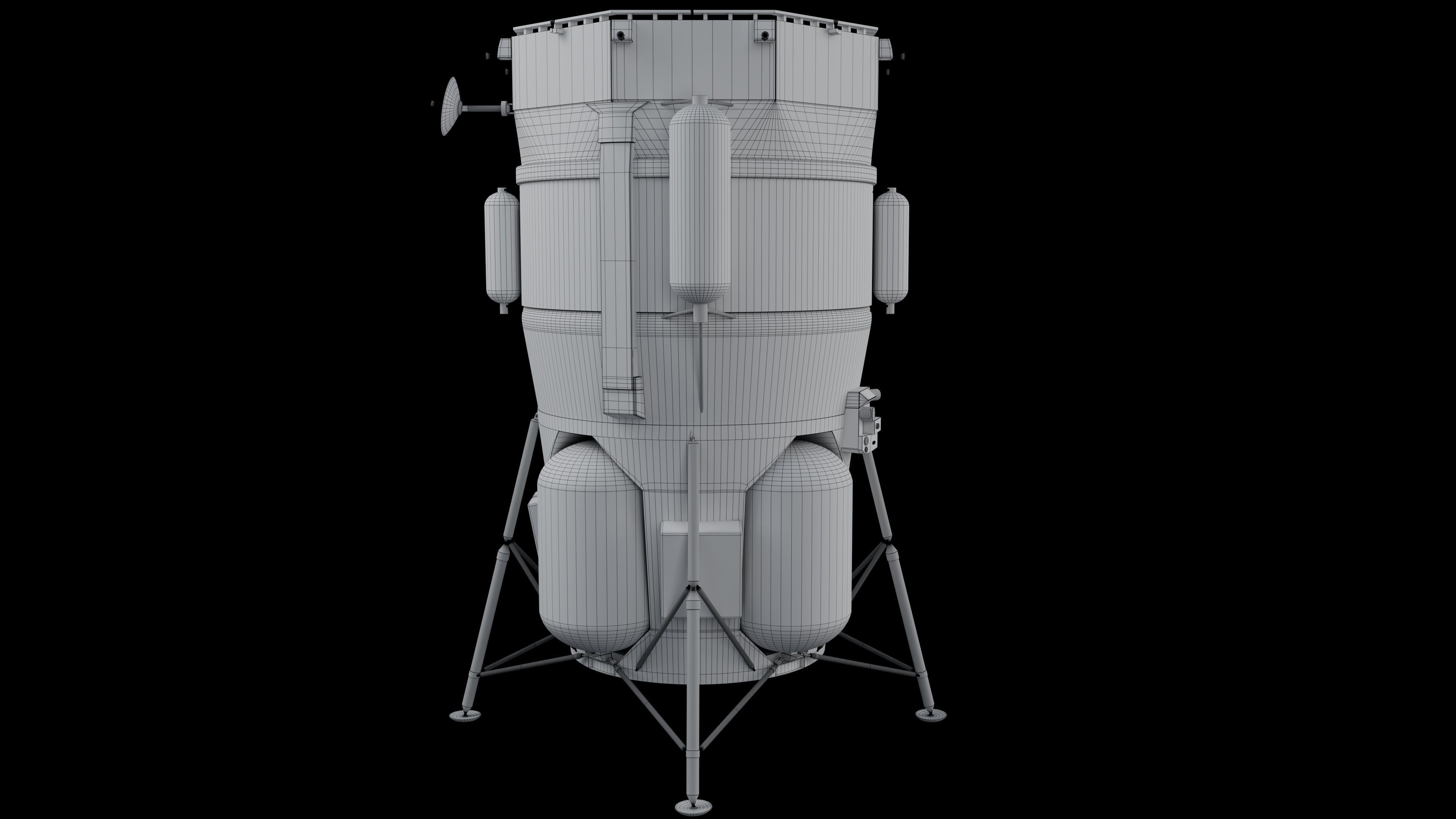 Blue Moon MK1 Lunar Lander 3D model_9