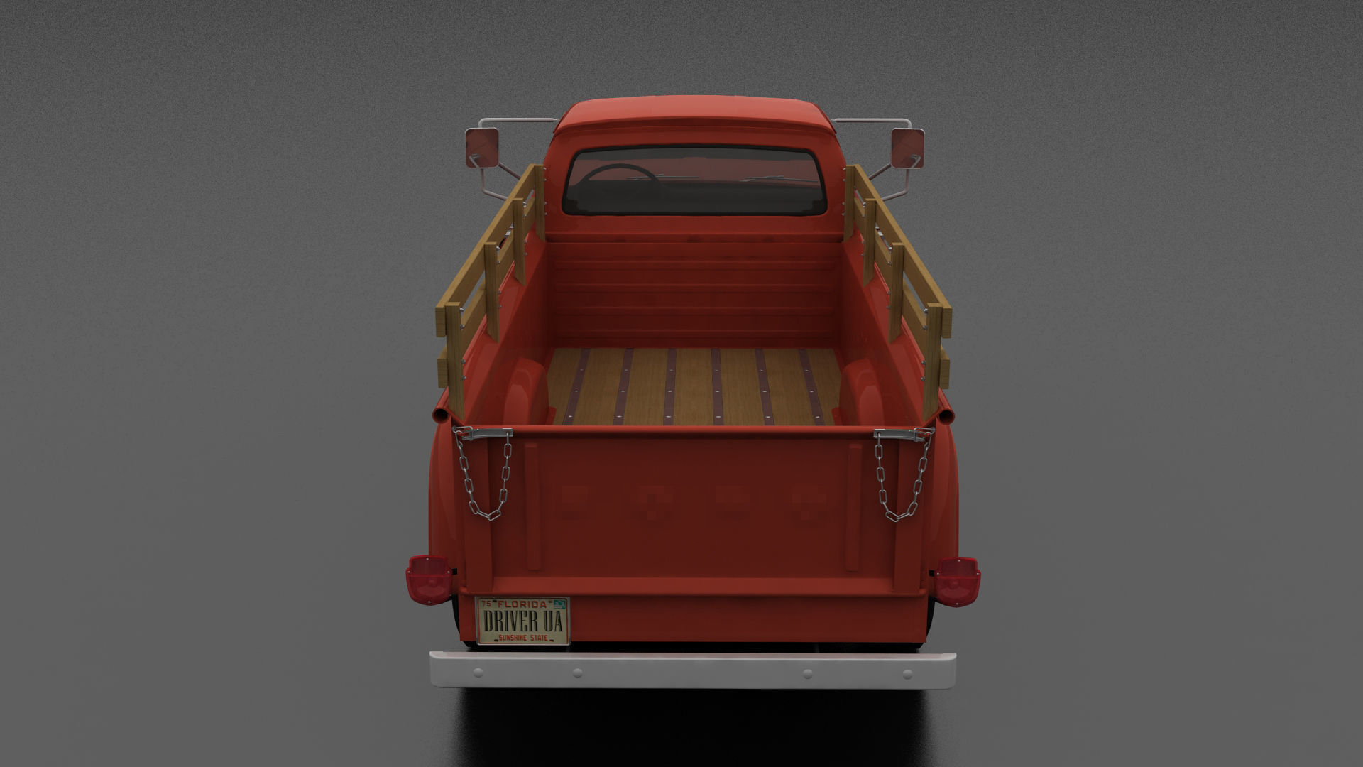 F-Series F-350 Flareside Pickup 1966 Low-poly 3D model_3