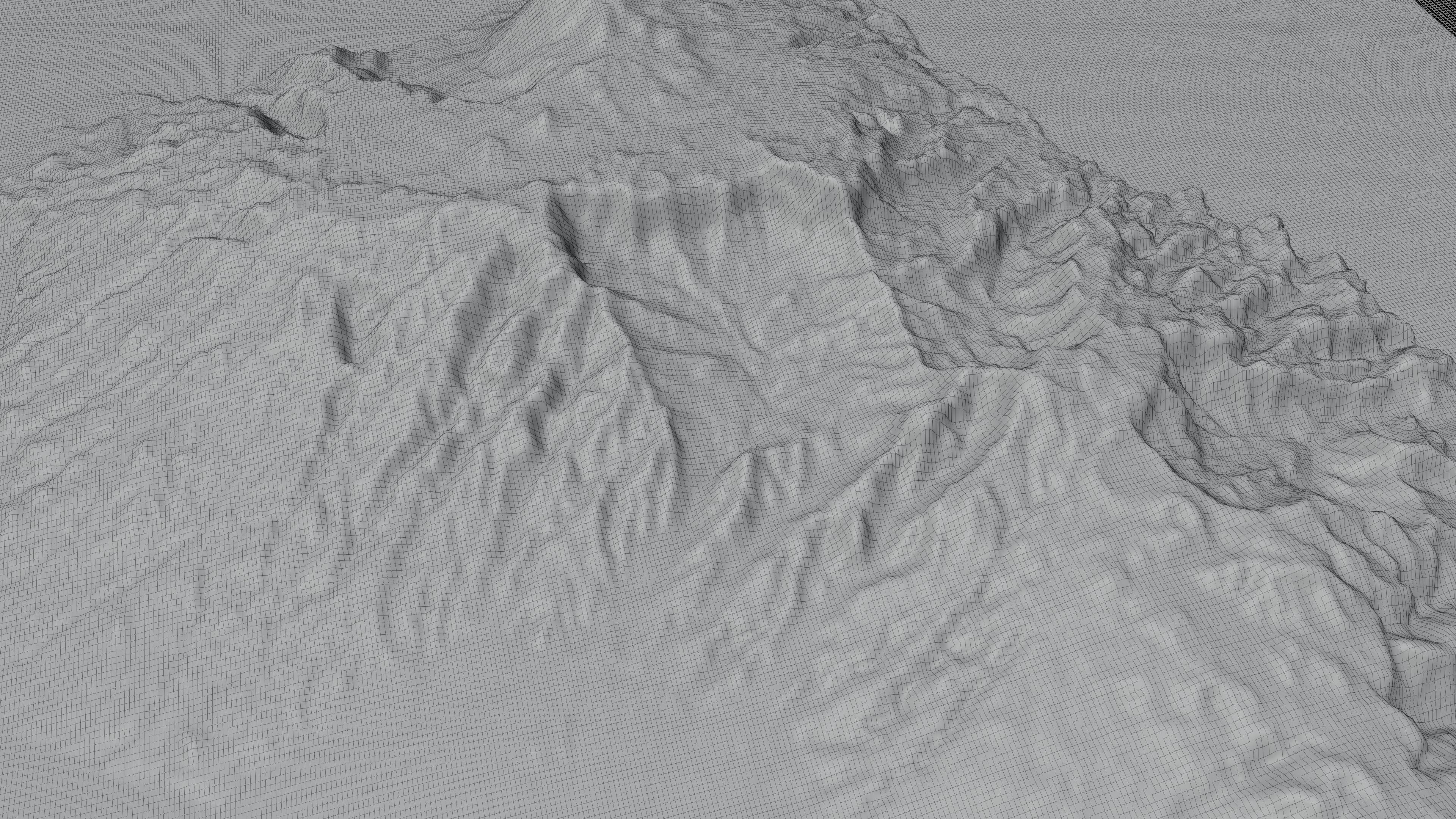 Santo Antao island 3d model terrain Low-poly 3D model_14