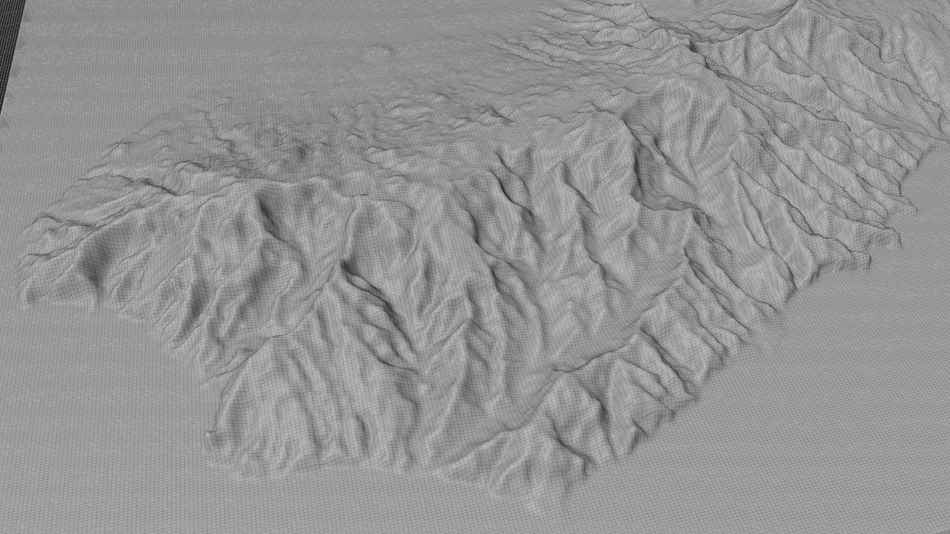 Santo Antao island 3d model terrain Low-poly 3D model_12