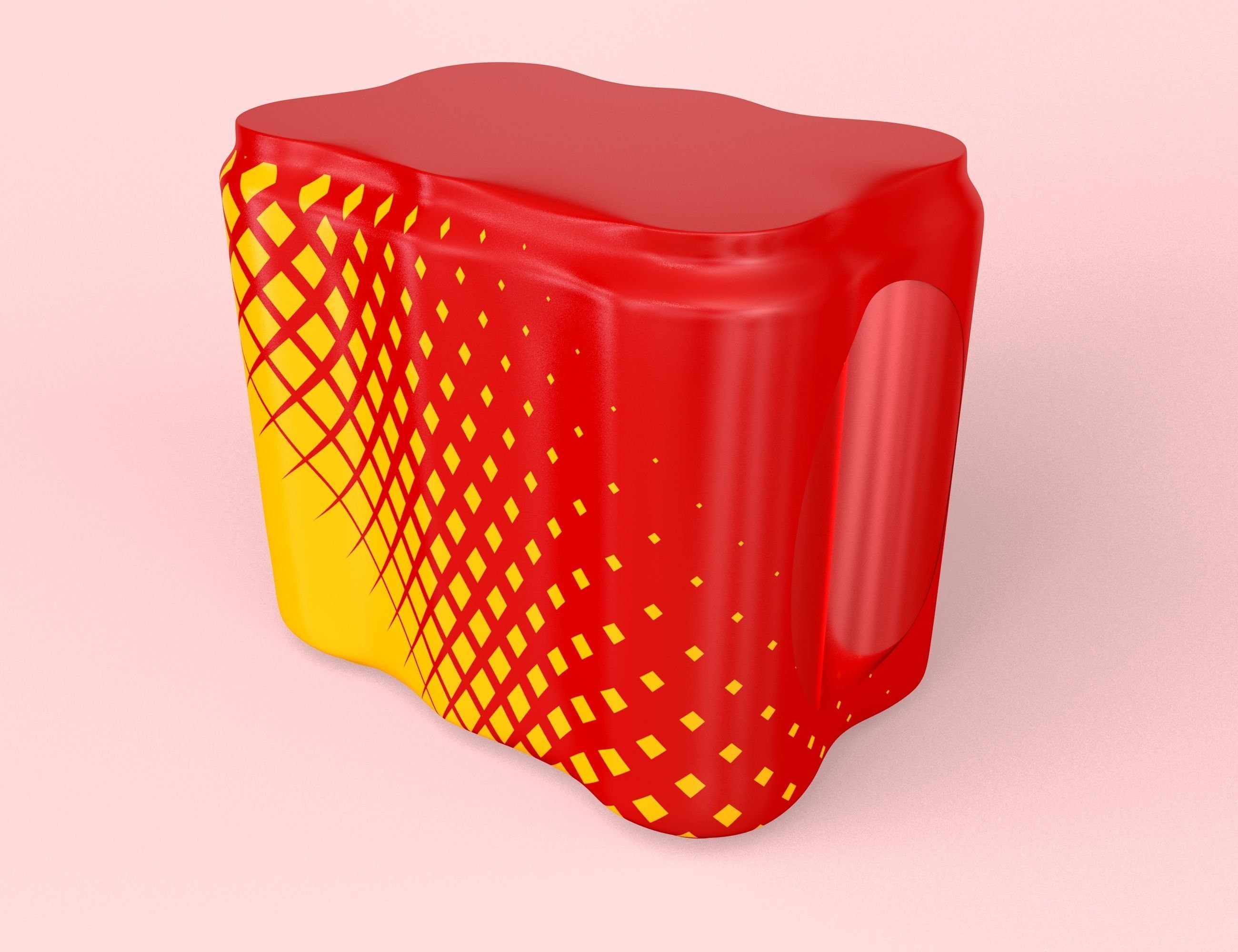 Beverage Cans 6psc Pack 500ml 3D model_4