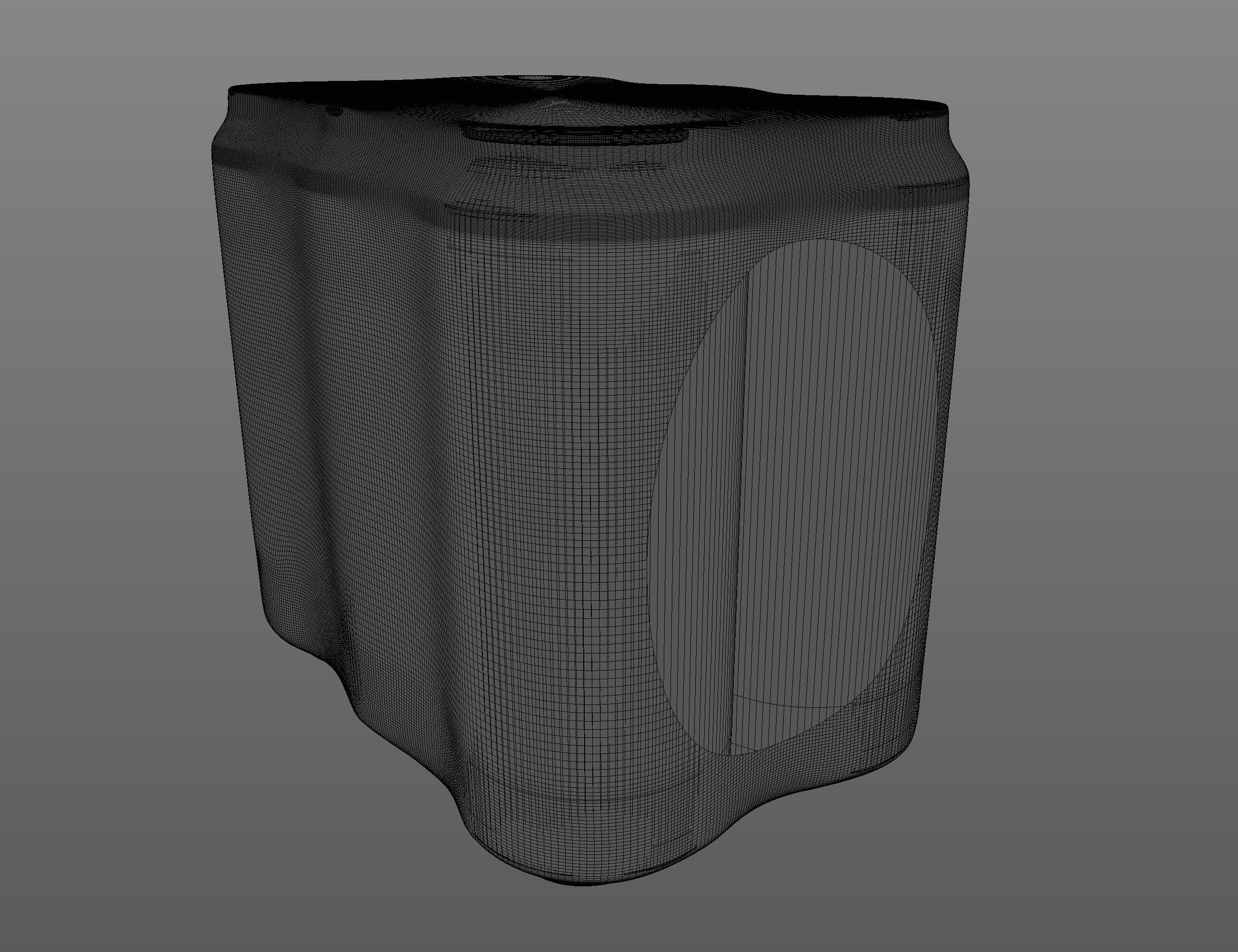 Beverage Cans 6psc Pack 500ml 3D model_8