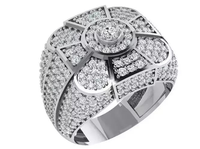 Diamond Square Ring 4263