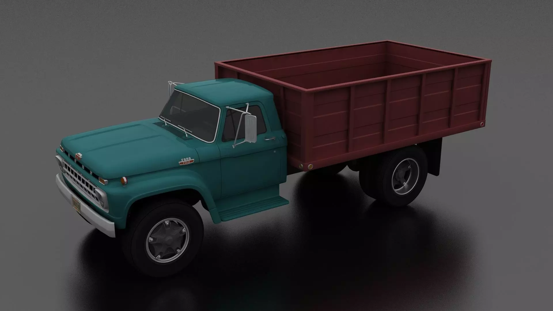 F-Series F-700 Grain Truck 1965 Low-poly 3D model