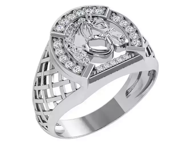 Horse Grid Ring 4267
