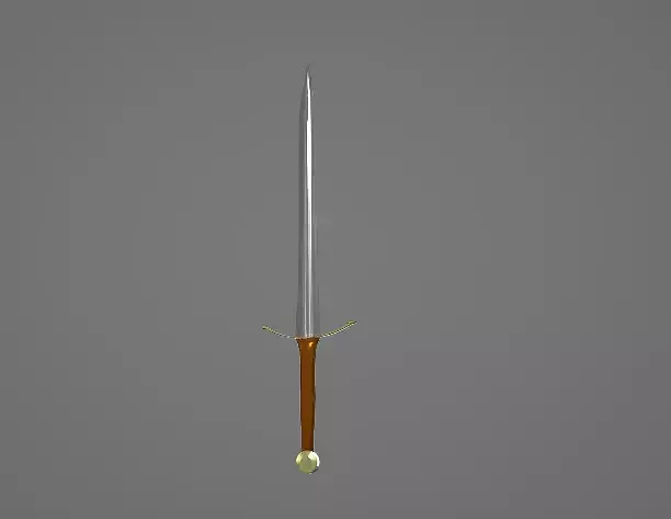 Pristine Short Sword Free low-poly 3D model