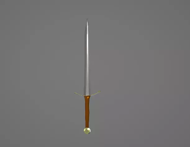 Pristine Short Sword Free low-poly 3D model