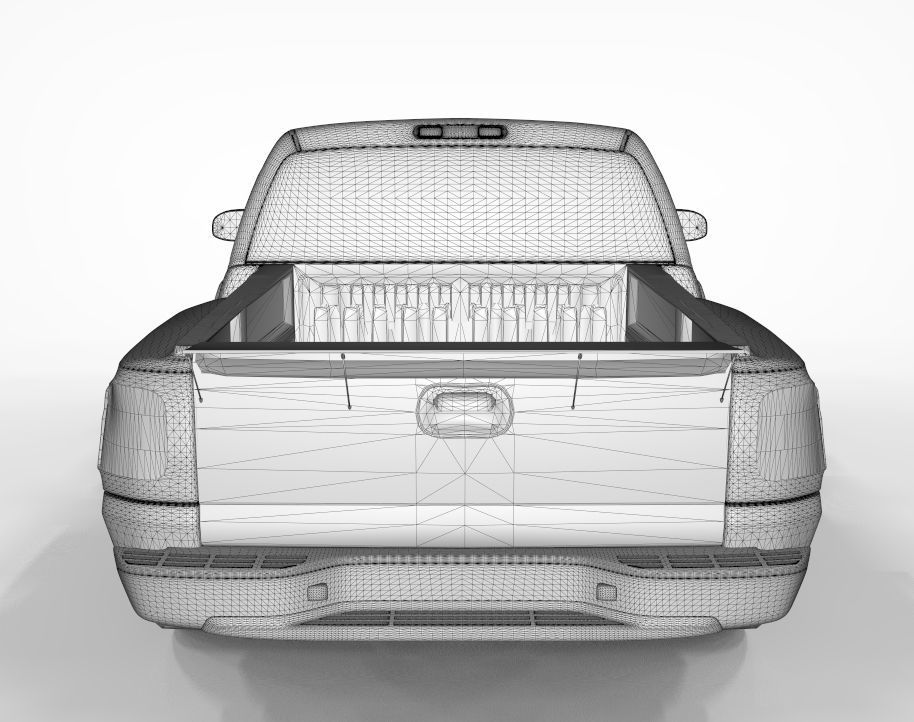 Chevy 2500 Hd Single Cab Drag Tuning 3D model_10