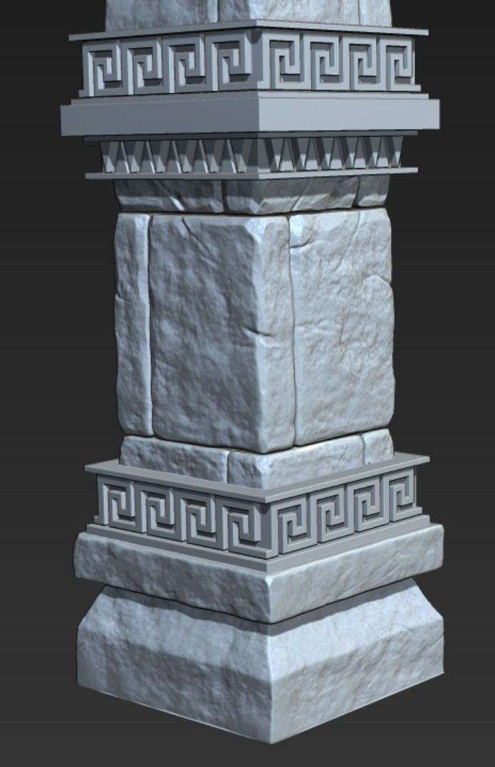 Aztec Pillar 3D print model_5