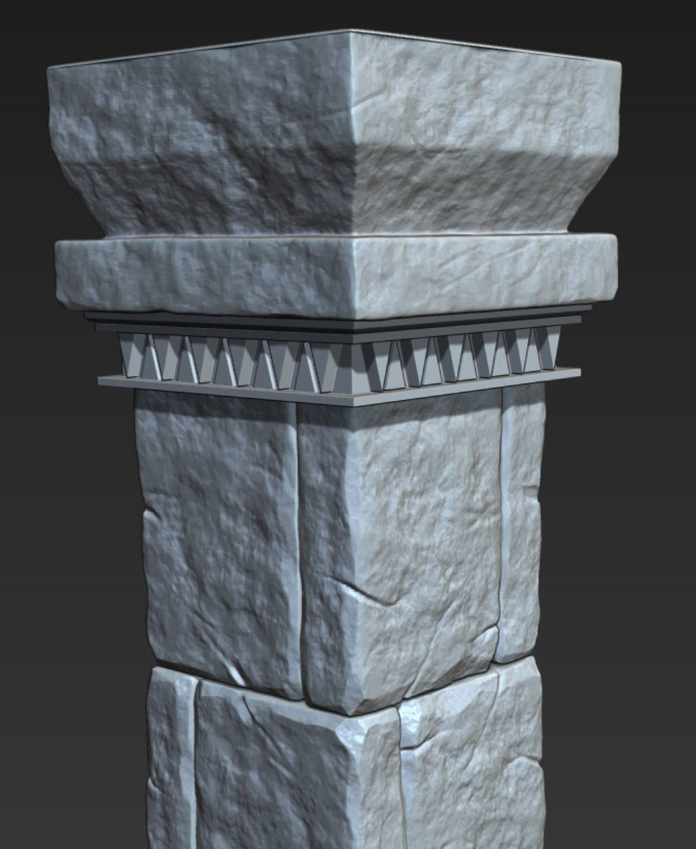 Aztec Pillar 3D print model_3