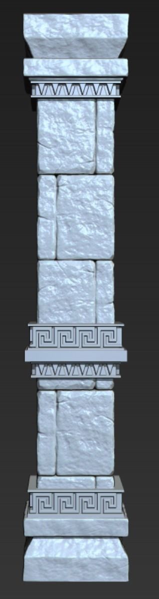 Aztec Pillar 3D print model_2