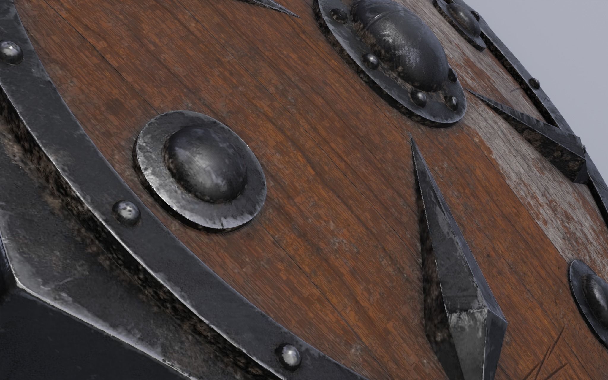 Old shield 3D model_4