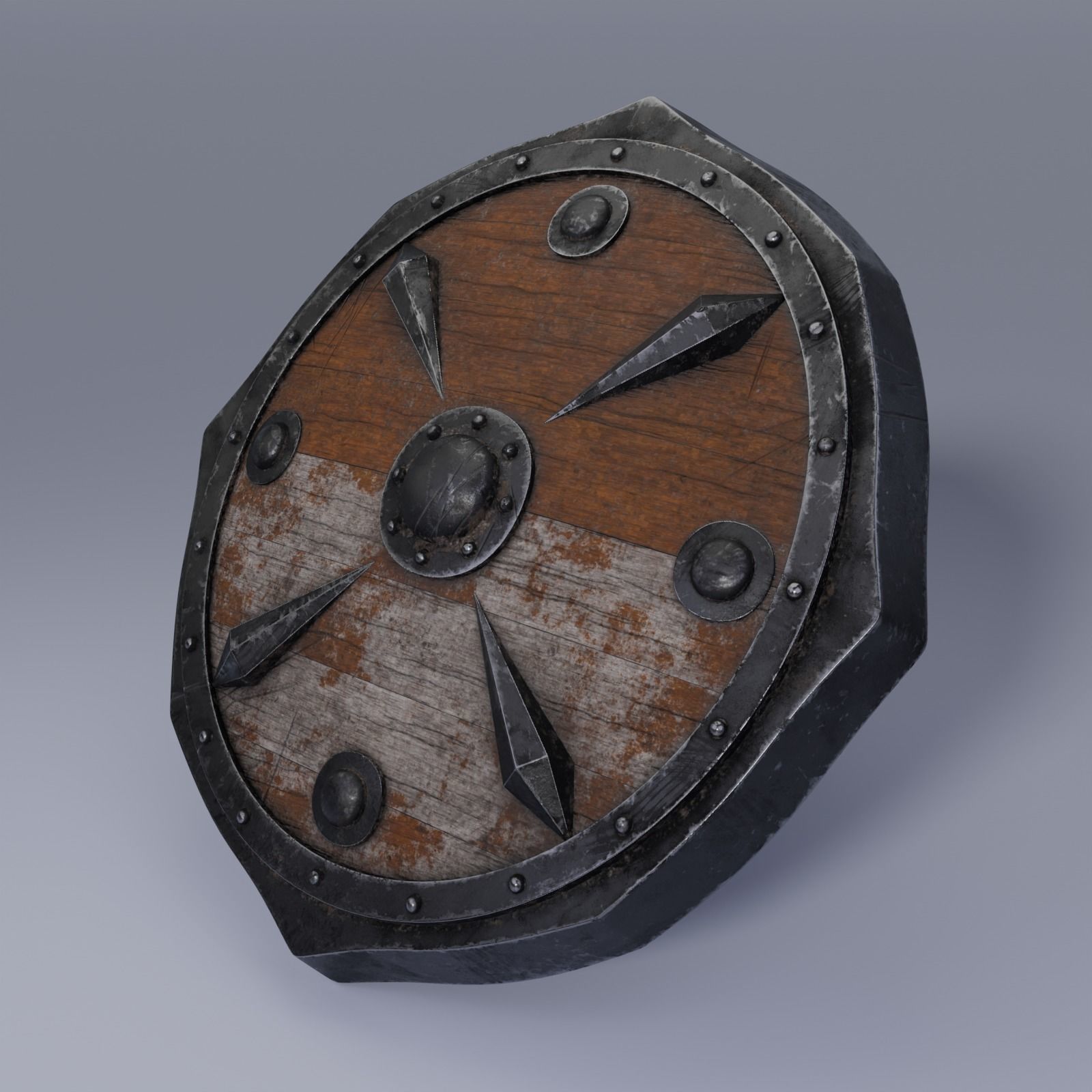 Old shield 3D model_5