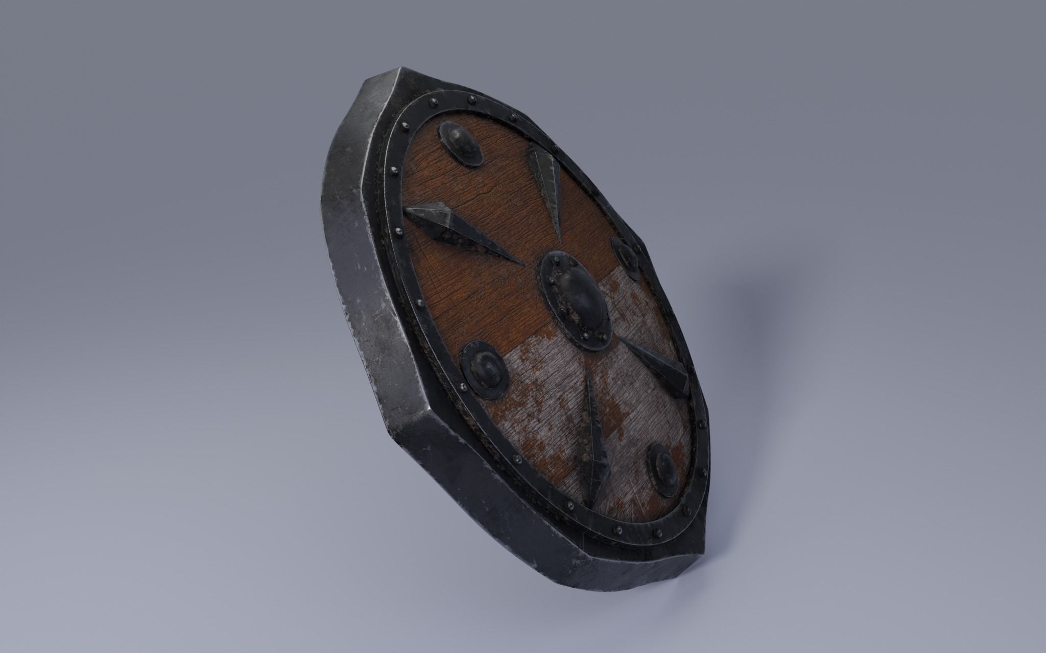 Old shield 3D model_2