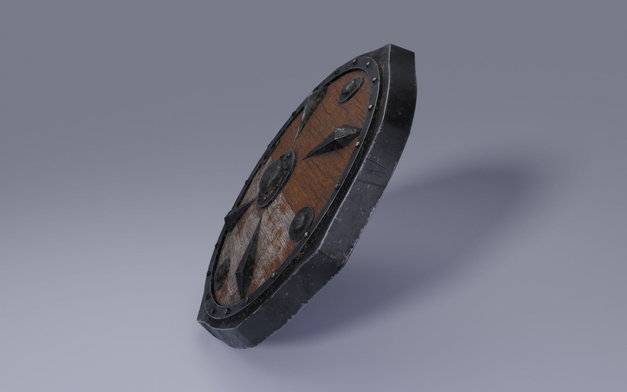 Old shield 3D model_3